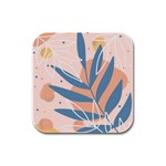 Summer Pattern Tropical Design Nature Green Plant Rubber Square Coaster (4 pack)