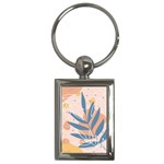 Summer Pattern Tropical Design Nature Green Plant Key Chain (Rectangle)