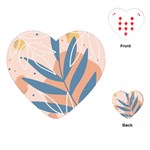 Summer Pattern Tropical Design Nature Green Plant Playing Cards Single Design (Heart)