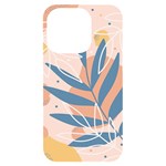Summer Pattern Tropical Design Nature Green Plant iPhone 14 Pro Black UV Print Case