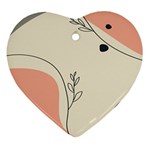 Pattern Line Art Texture Minimalist Design Ornament (Heart)