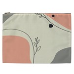 Pattern Line Art Texture Minimalist Design Cosmetic Bag (XXL)