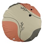 Pattern Line Art Texture Minimalist Design Large 18  Premium Round Cushions