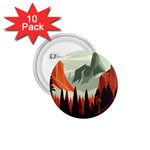 Mountain Travel Canyon Nature Tree Wood 1.75  Buttons (10 pack)