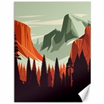 Mountain Travel Canyon Nature Tree Wood Canvas 36  x 48 