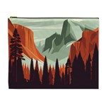 Mountain Travel Canyon Nature Tree Wood Cosmetic Bag (XL)
