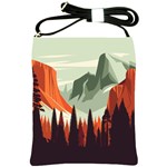 Mountain Travel Canyon Nature Tree Wood Shoulder Sling Bag