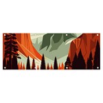 Mountain Travel Canyon Nature Tree Wood Banner and Sign 8  x 3 