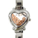 Bohemian Digital Minimalist Boho Style Geometric Abstract Art Heart Italian Charm Watch