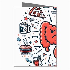Health Gut Health Intestines Colon Body Liver Human Lung Junk Food Pizza Greeting Card from UrbanLoad.com Right