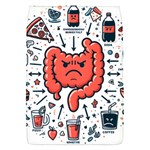 Health Gut Health Intestines Colon Body Liver Human Lung Junk Food Pizza Removable Flap Cover (S)