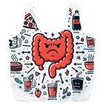 Health Gut Health Intestines Colon Body Liver Human Lung Junk Food Pizza Full Print Recycle Bag (XL)