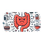 Health Gut Health Intestines Colon Body Liver Human Lung Junk Food Pizza Satin Wrap 35  x 70 