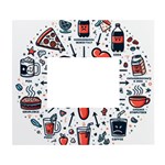 Health Gut Health Intestines Colon Body Liver Human Lung Junk Food Pizza White Wall Photo Frame 5  x 7 