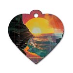 Pretty Art Nice Dog Tag Heart (Two Sides)
