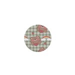 Bear Cartoon Pattern Strawberry Rainbow Nature Animal Cute Design 1  Mini Buttons