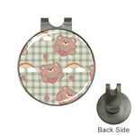 Bear Cartoon Pattern Strawberry Rainbow Nature Animal Cute Design Hat Clips with Golf Markers
