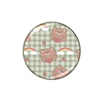 Bear Cartoon Pattern Strawberry Rainbow Nature Animal Cute Design Hat Clip Ball Marker