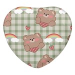 Bear Cartoon Pattern Strawberry Rainbow Nature Animal Cute Design Heart Glass Fridge Magnet (4 pack)