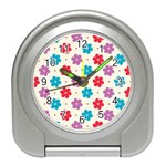 Abstract Art Pattern Colorful Artistic Flower Nature Spring Travel Alarm Clock