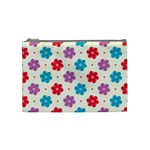 Abstract Art Pattern Colorful Artistic Flower Nature Spring Cosmetic Bag (Medium)