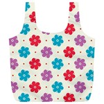 Abstract Art Pattern Colorful Artistic Flower Nature Spring Full Print Recycle Bag (XL)