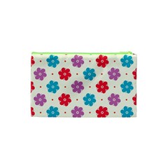 Abstract Art Pattern Colorful Artistic Flower Nature Spring Cosmetic Bag (XS) from UrbanLoad.com Back