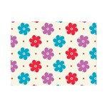 Abstract Art Pattern Colorful Artistic Flower Nature Spring Premium Plush Fleece Blanket (Mini)
