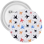 Airplane Pattern Plane Aircraft Fabric Style Simple Seamless 3  Buttons