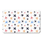 Airplane Pattern Plane Aircraft Fabric Style Simple Seamless Magnet (Rectangular)