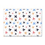 Airplane Pattern Plane Aircraft Fabric Style Simple Seamless Sticker A4 (10 pack)