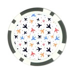 Airplane Pattern Plane Aircraft Fabric Style Simple Seamless Poker Chip Card Guard