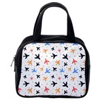 Airplane Pattern Plane Aircraft Fabric Style Simple Seamless Classic Handbag (One Side)