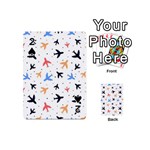 Airplane Pattern Plane Aircraft Fabric Style Simple Seamless Playing Cards 54 Designs (Mini)