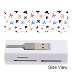 Airplane Pattern Plane Aircraft Fabric Style Simple Seamless Memory Card Reader (Stick)