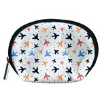 Airplane Pattern Plane Aircraft Fabric Style Simple Seamless Accessory Pouch (Medium)