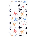Airplane Pattern Plane Aircraft Fabric Style Simple Seamless iPhone 14 Black UV Print Case