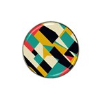 Geometric Pattern Retro Colorful Abstract Hat Clip Ball Marker (4 pack)