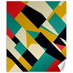 Geometric Pattern Retro Colorful Abstract Canvas 20  x 24 
