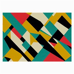 Geometric Pattern Retro Colorful Abstract Large Glasses Cloth (2 Sides) from UrbanLoad.com Back