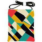 Geometric Pattern Retro Colorful Abstract Shoulder Sling Bag