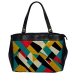 Geometric Pattern Retro Colorful Abstract Oversize Office Handbag