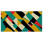 Geometric Pattern Retro Colorful Abstract Banner and Sign 8  x 4 