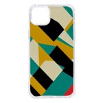 Geometric Pattern Retro Colorful Abstract iPhone 14 Plus TPU UV Print Case