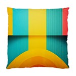 Colorful Rainbow Pattern Digital Art Abstract Minimalist Minimalism Standard Cushion Case (One Side)