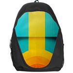 Colorful Rainbow Pattern Digital Art Abstract Minimalist Minimalism Backpack Bag
