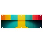 Colorful Rainbow Pattern Digital Art Abstract Minimalist Minimalism Banner and Sign 6  x 2 