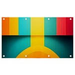 Colorful Rainbow Pattern Digital Art Abstract Minimalist Minimalism Banner and Sign 7  x 4 