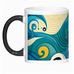 Waves Ocean Sea Abstract Whimsical Abstract Art Pattern Abstract Pattern Water Nature Moon Full Moon Morph Mug