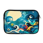 Waves Ocean Sea Abstract Whimsical Abstract Art Pattern Abstract Pattern Water Nature Moon Full Moon Apple MacBook Pro 17  Zipper Case